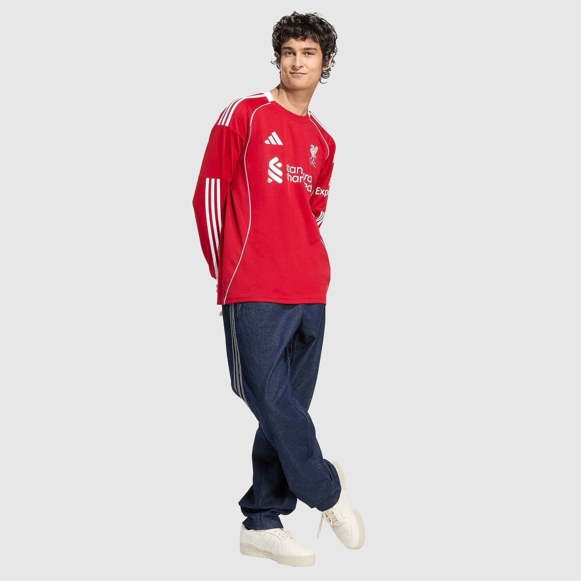 Camisa adidas Liverpool 2025/26 I Manga Longa - vista traseira