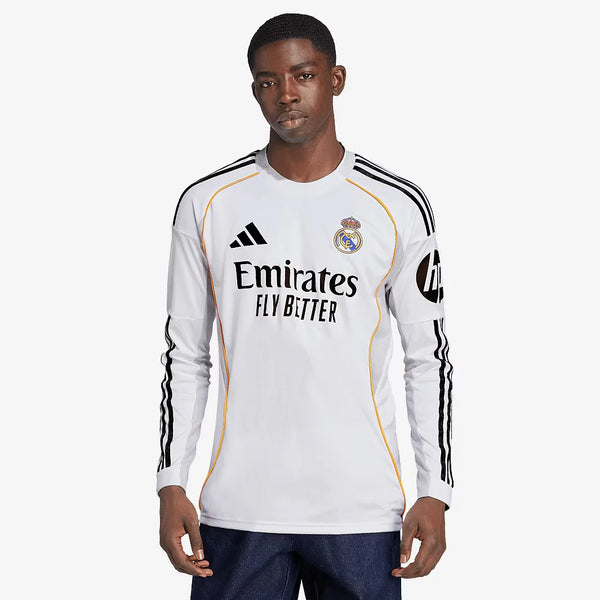 Camisa Real Madrid Home 2025/26 Manga Longa