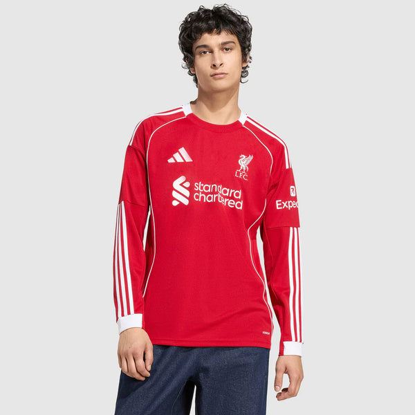 Camisa Liverpool Home 2025/26 Manga Longa