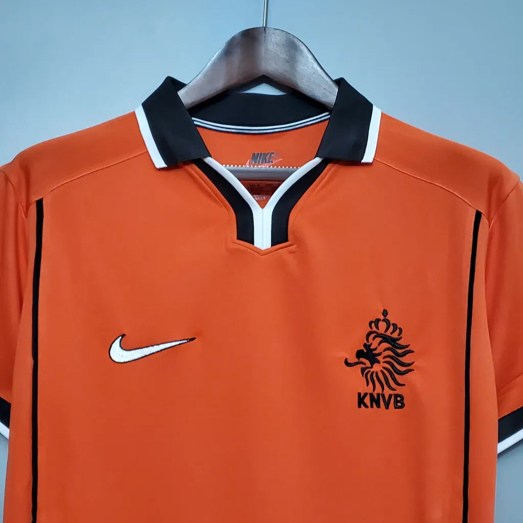 Camisa Holanda Titular 1998 - Versao Retro - detalhe