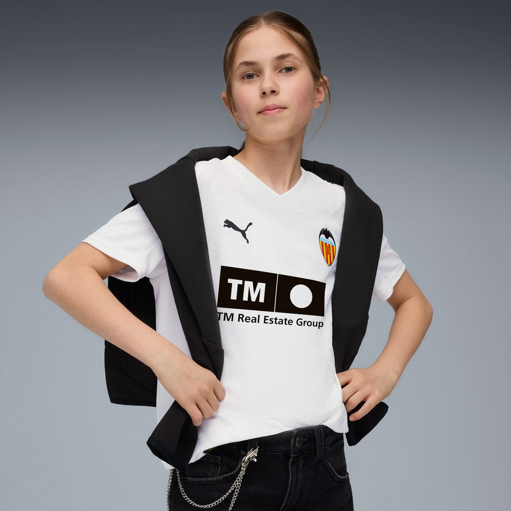 Conjunto Infantil Puma Valencia 2025/26 I - detalhe