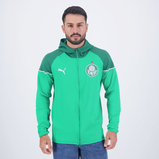Jaqueta Puma Palmeiras Casuals Verde - vista frontal