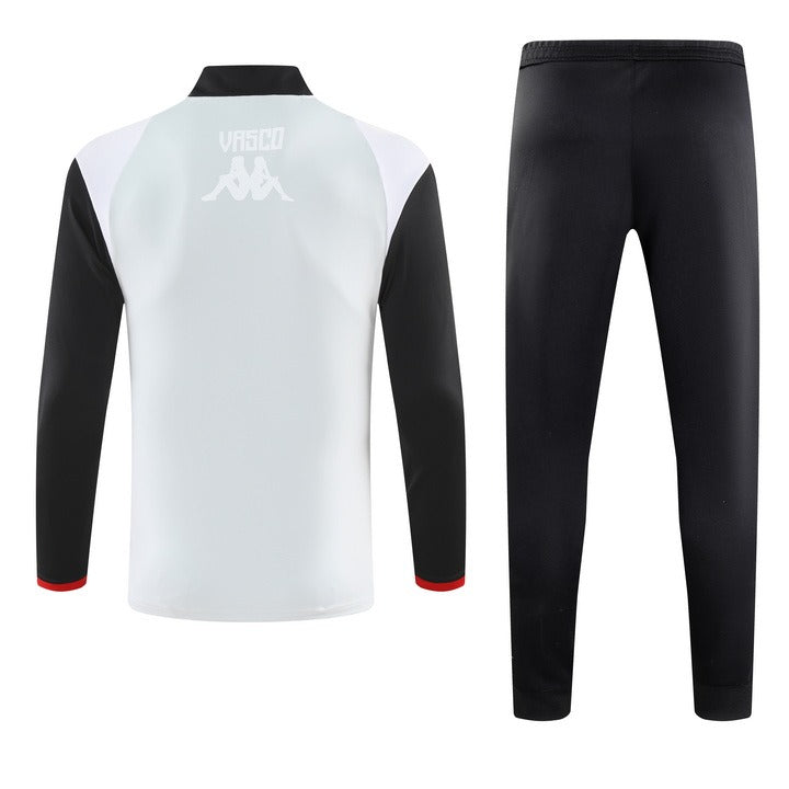 Conjunto Treino Vasco Ziper Curto Cinza 2023/24