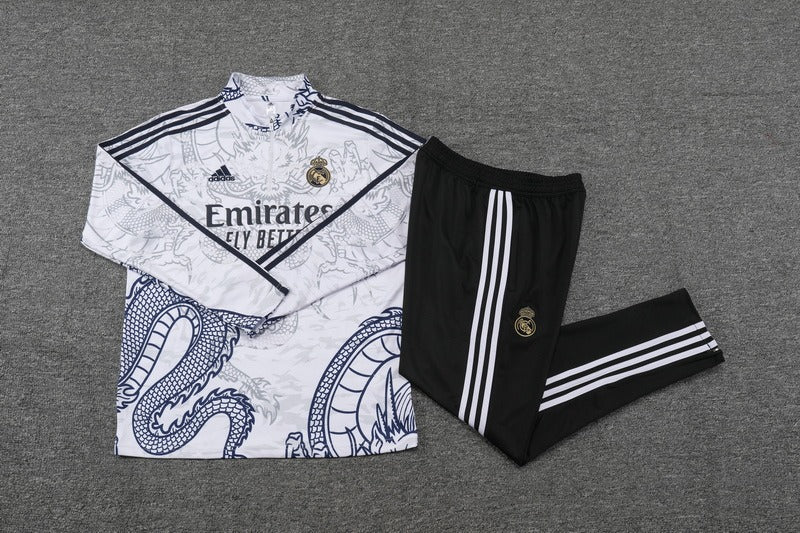 Conjunto Treino Real Madrid Dragão Ziper 2023/24