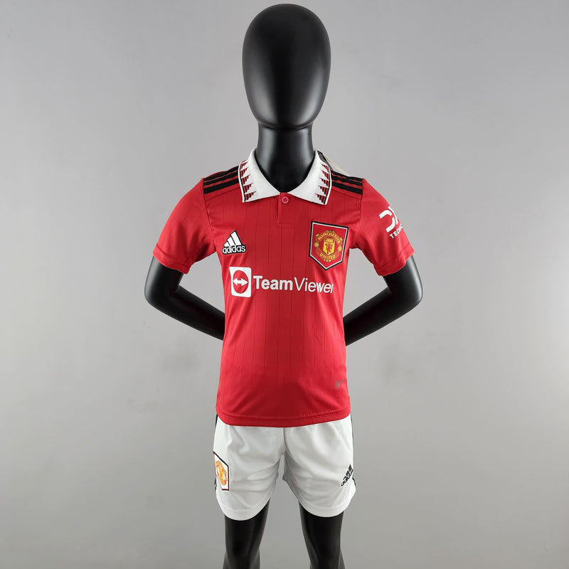 Conjunto Infantil Manchester United 2022/23 - Home