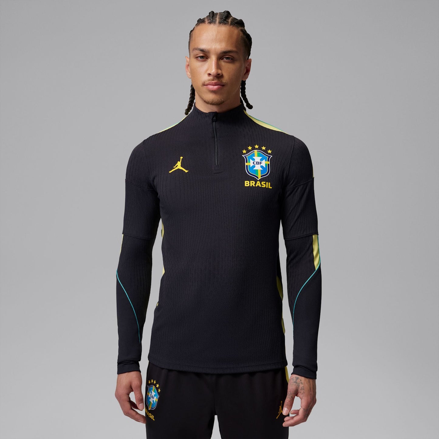 Conjunto de Treino Brasil 2026/27 Preto - vista frontal