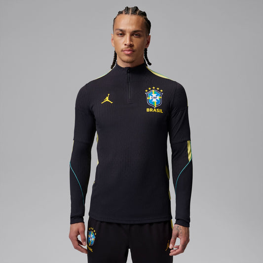 Conjunto de Treino Brasil 2026/27 Preto - vista frontal